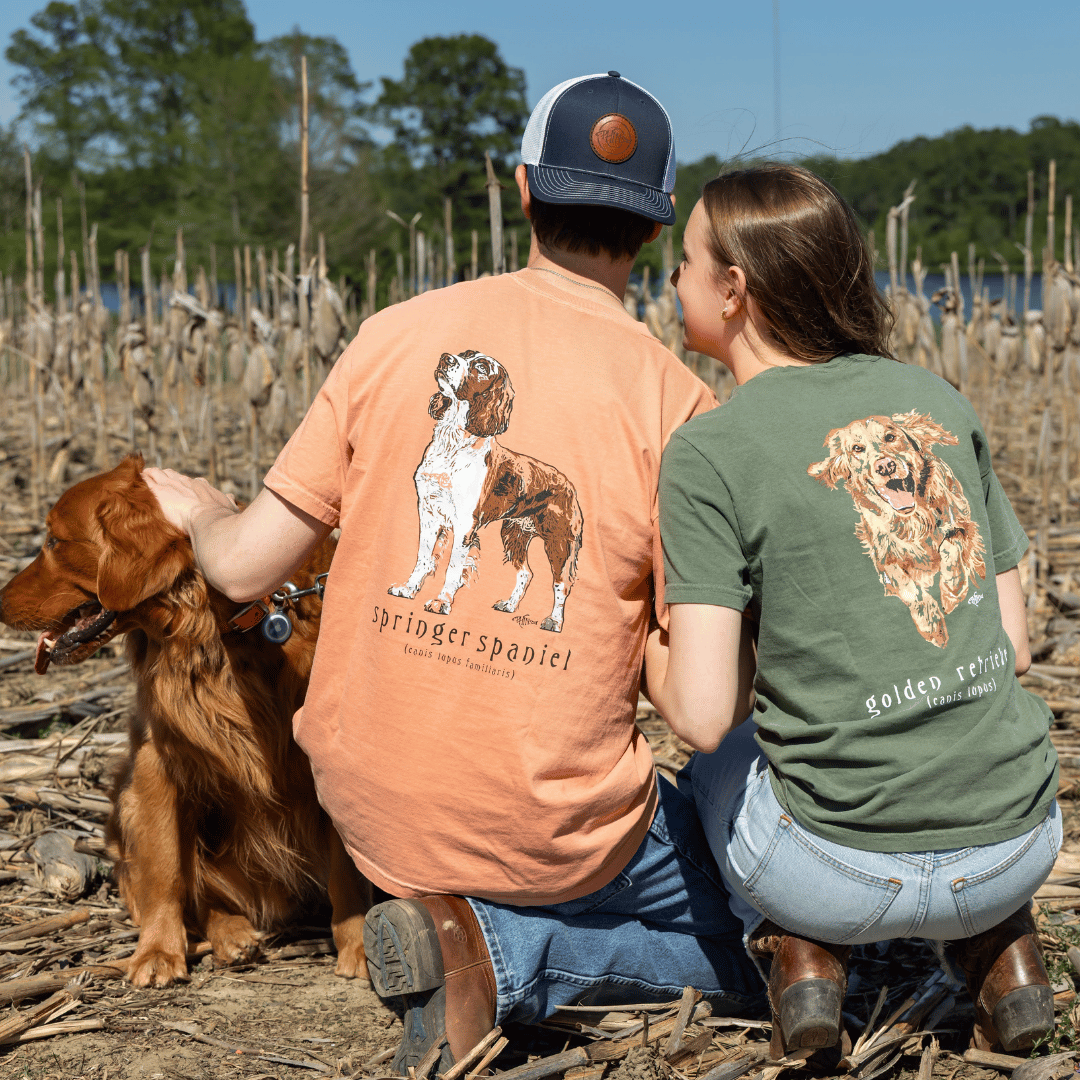 Springer Spaniel on Terracotta – Phins Apparel